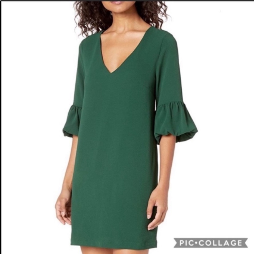 BB Dakota power bubble cuff shift dress green M
